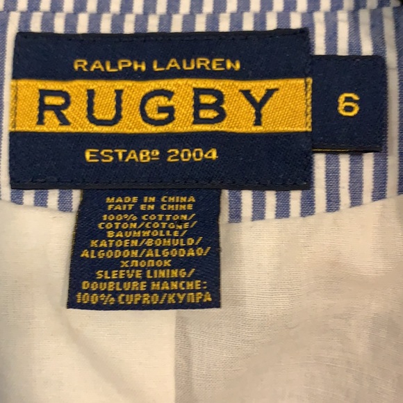 RL Rugby Cropped Seersucker Jacket - Picture 5 of 16